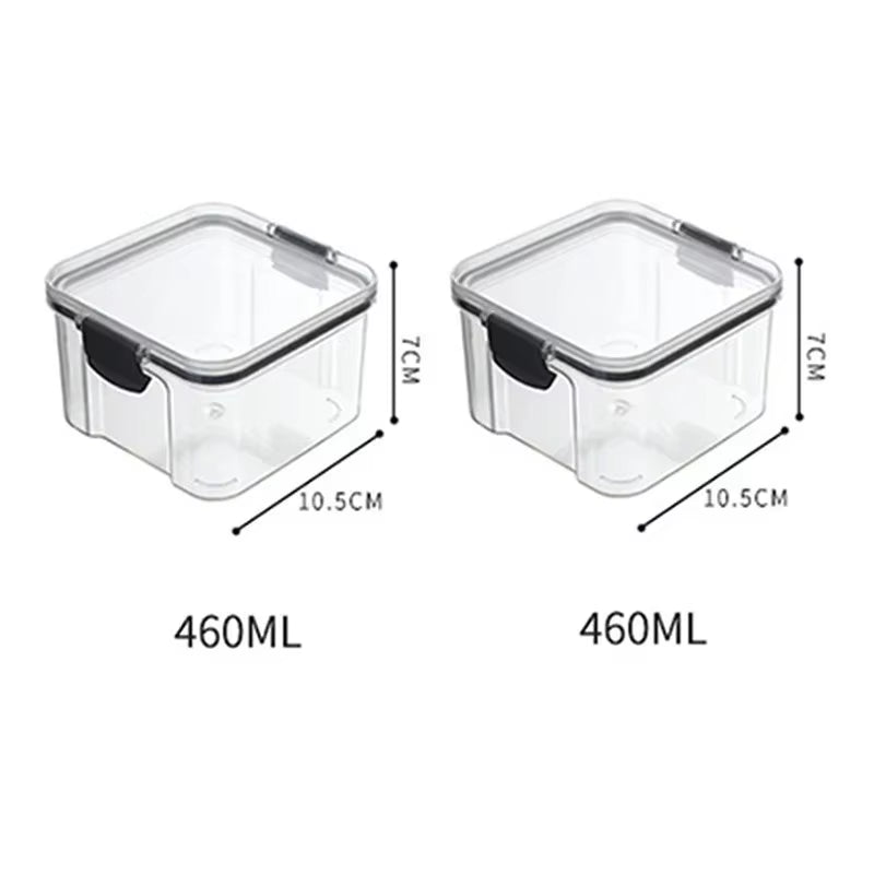 Transparent Food Storage Containers Kitchen Storage Airtight Cans Plastic Storage Boxes Stackable Food Storage Boxes