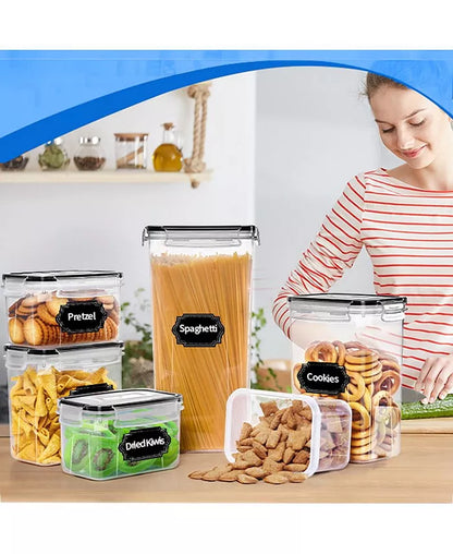 Airtight Food Storage Containers with Lids 24Pcs Dry Food Storage Containers