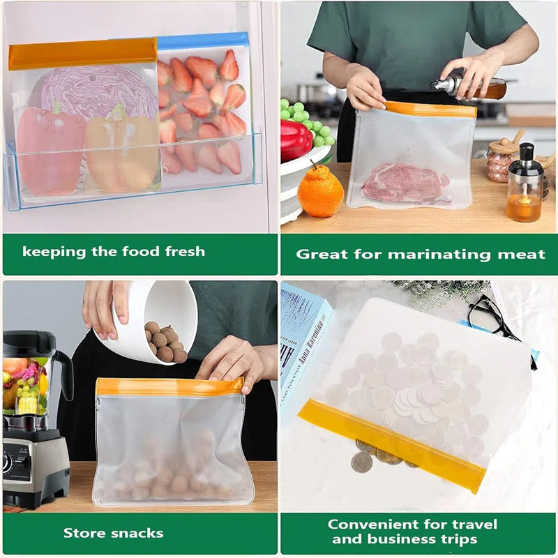 Multi-Color Food Storage Bags