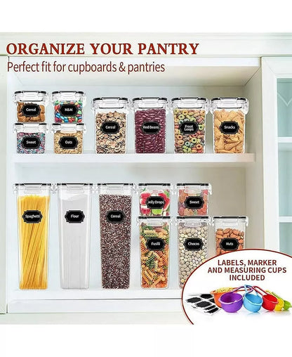 Airtight Food Storage Containers with Lids 24Pcs Dry Food Storage Containers