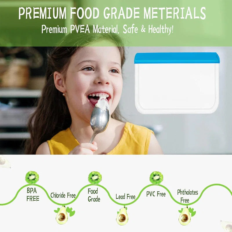 Multi-Color Food Storage Bags