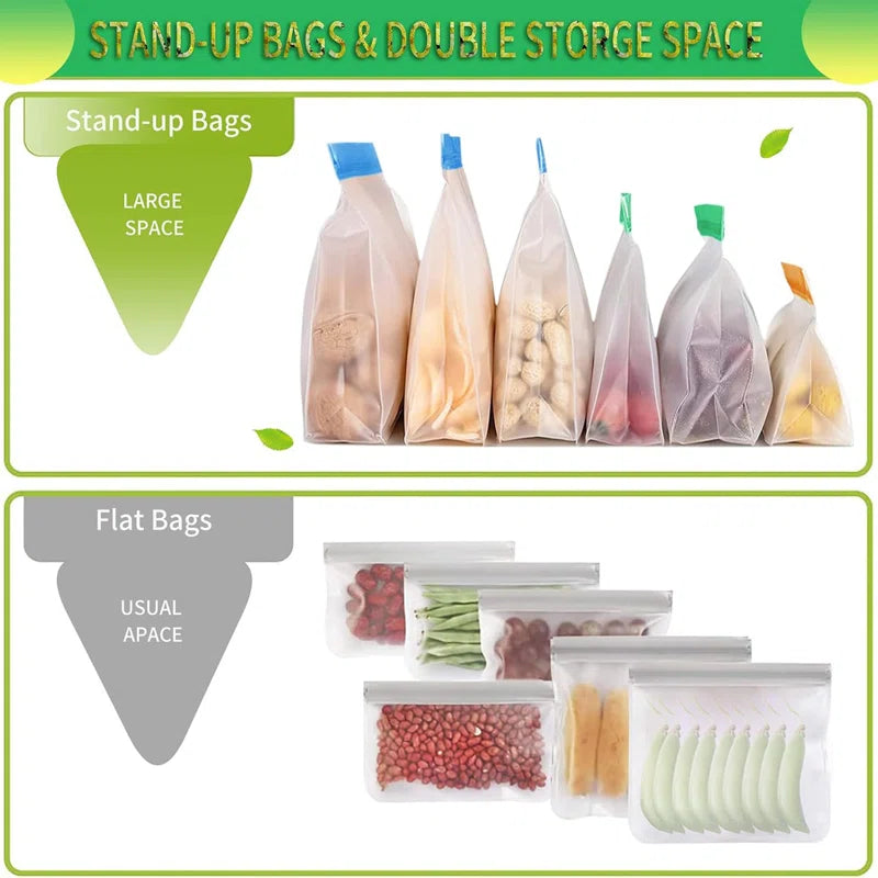 Multi-Color Food Storage Bags