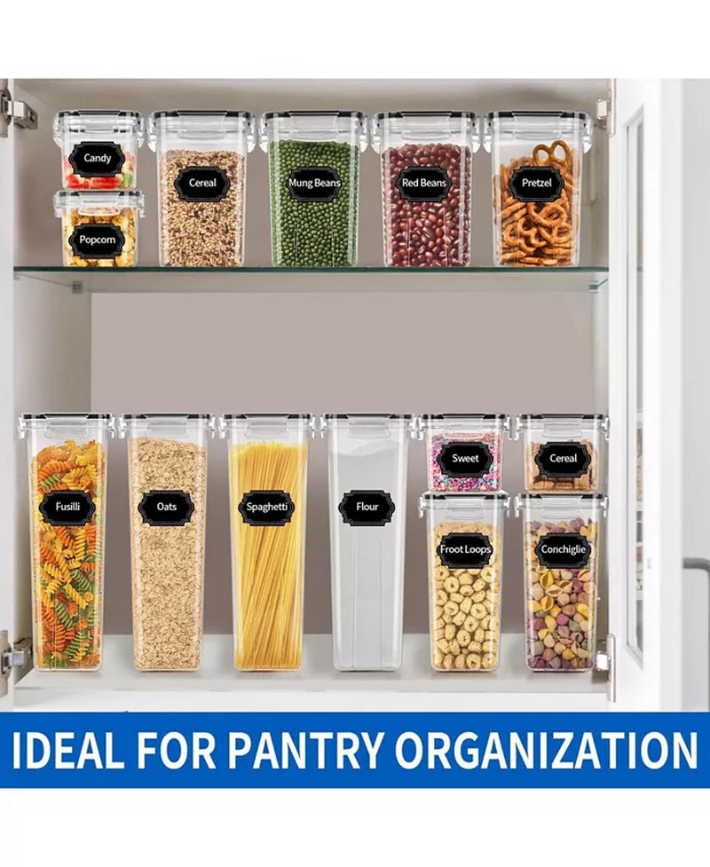 Airtight Food Storage Containers with Lids 24Pcs Dry Food Storage Containers