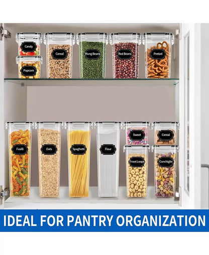 Airtight Food Storage Containers with Lids 24Pcs Dry Food Storage Containers