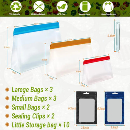 Multi-Color Food Storage Bags